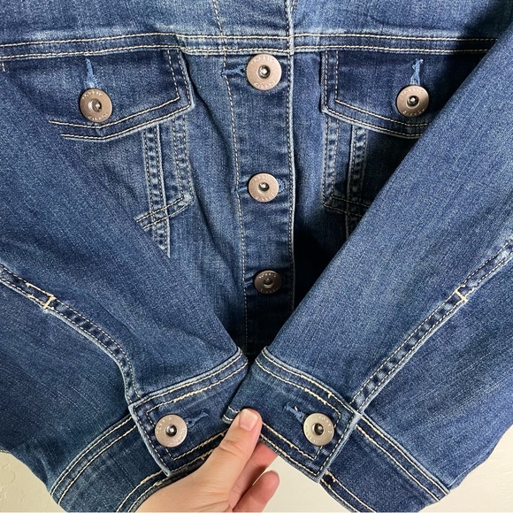 ❌SOLD Torrid Denim Crop Collarless Jacket 2X NWT 12726818 - Picture 7 of 13